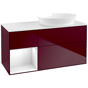Villeroy and Boch Finion Villeroy and Boch Finion FA41GFHB 120cm, cover plate white matt, shelves Glossy white lacquer, Peony Matt