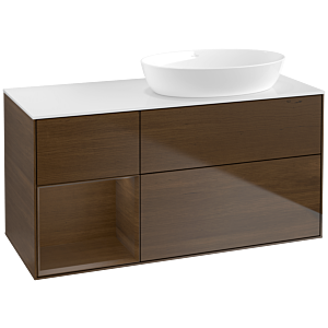Villeroy and Boch Finion Villeroy and Boch Finion FA41GNGN 120cm, cover plate white matt, shelves Walnut Veneer , Walnut Veneer veneer