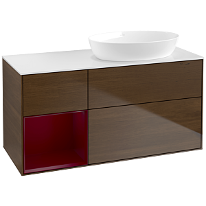 Villeroy and Boch Finion Villeroy and Boch Finion FA41HBGN 120cm, cover plate white matt, shelves Peony matt lacquer, Peony veneer