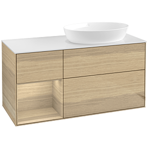 Villeroy and Boch Finion Villeroy and Boch Finion FA41PCPC 120cm, cover plate white matt, shelves Oak Veneer , Oak Veneer