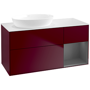 Villeroy and Boch Finion Villeroy and Boch Finion FA51GKHB 120cm, cover plate white matt, shelves anthracite matt lacquer, Peony Matt