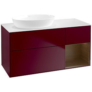Villeroy and Boch Finion Villeroy and Boch Finion FA51GNHB 120cm, cover plate white matt, shelves Walnut Veneer , Peony Matt