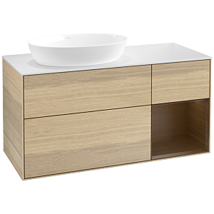 Villeroy and Boch Finion Villeroy and Boch Finion FA51GNPC 120cm, cover plate white matt, shelves Walnut Veneer , Oak Veneer