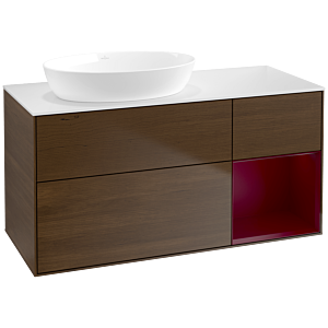 Villeroy and Boch Finion Villeroy and Boch Finion FA51HBGN 120cm, cover plate white matt, shelves Peony matt lacquer, Peony veneer