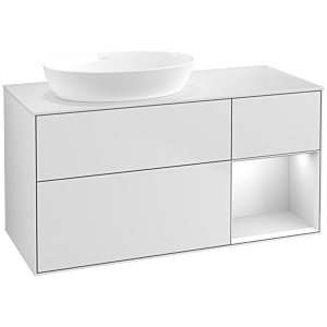 Villeroy and Boch Finion Villeroy and Boch Finion FA51MTMT 120cm, cover plate white matt, shelves white matt lacquer, white matt lacquer
