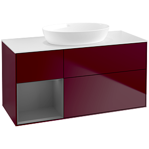 Villeroy and Boch Finion Villeroy and Boch Finion FA61GKHB 120cm, cover plate white matt, shelves anthracite matt lacquer, Peony Matt