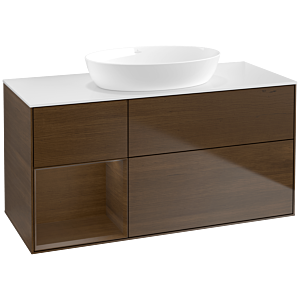 Villeroy and Boch Finion Villeroy and Boch Finion FA61GNGN 120cm, cover plate white matt, shelves Walnut Veneer , Walnut Veneer veneer