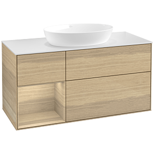 Villeroy and Boch Finion Villeroy and Boch Finion FA61PCPC 120cm, cover plate white matt, shelves Oak Veneer , Oak Veneer