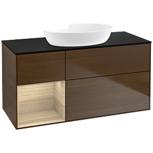 Villeroy and Boch Finion Villeroy and Boch Finion FA62PCGN 120cm, cover plate black matt, shelves Oak Veneer , Oak Veneer veneer
