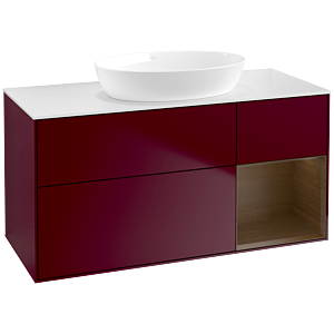 Villeroy and Boch Finion Villeroy and Boch Finion FA71GNHB 120cm, cover plate white matt, shelves Walnut Veneer , Peony Matt