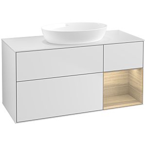 Villeroy and Boch Finion Villeroy and Boch Finion FA71PCMT 120cm, cover plate white matt, shelves Oak Veneer , white matt lacquer