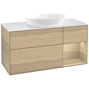 Villeroy and Boch Finion Villeroy and Boch Finion FA71PCPC 120cm, cover plate white matt, shelves Oak Veneer , Oak Veneer