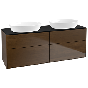 Villeroy and Boch Finion Villeroy and Boch Finion FA8200GN 160x60.3cm, cover plate black matt, walnut veneer