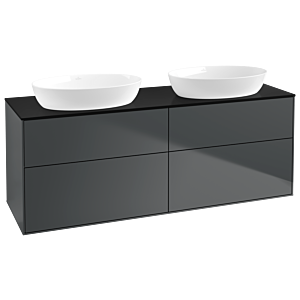Villeroy and Boch Finion Villeroy and Boch Finion FA8200HG 160x60.3cm, cover plate black matt, Midnight Blue Matt Lacquer