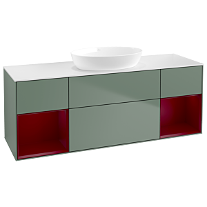 Villeroy and Boch Finion Villeroy and Boch Finion FD01HBGM 120cm, cover plate white matt, shelves Peony matt lacquer, Olive Matt Lacquer