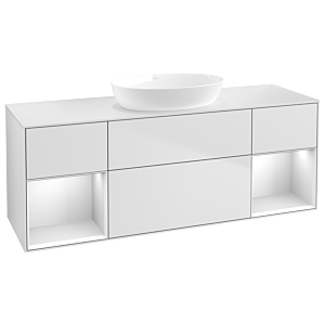 Villeroy and Boch Finion Villeroy and Boch Finion FD01MTMT 120cm, cover plate white matt, shelves white matt lacquer, white matt lacquer