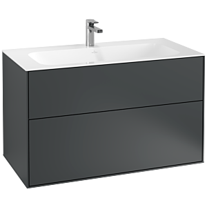 Villeroy et Boch Finion Villeroy et Boch G02000HG 99,6x59,1x49,8cm, Midnight Blue Matt Lacquer , avec éclairage mural