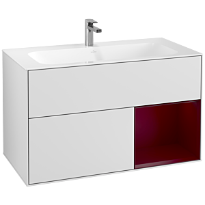 Villeroy et Boch Finion Villeroy et Boch G040HBMT 99,6x59,1cm, Emotion, étagère à droite Peony , laqué blanc mat
