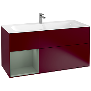 Villeroy and Boch Finion Villeroy and Boch Finion G060GMHB 119.6x59.1cm, Emotion, shelf on the left Olive Matt Lacquer , Peony Matt
