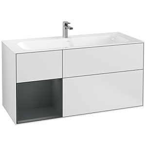 Villeroy and Boch Finion Villeroy and Boch Finion G060HGMT 119.6x59.1cm, Emotion, shelf on the left Midnight Blue Matt Lacquer , white matt lacquer