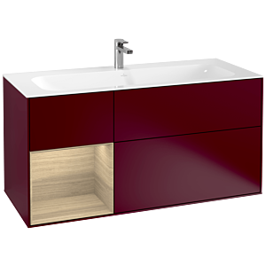 Villeroy and Boch Finion Villeroy and Boch Finion G060PCHB 119.6x59.1cm, Emotion, shelf on the left Oak Veneer , Peony Matt