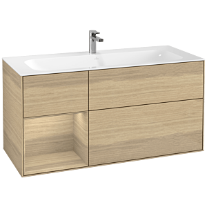 Villeroy et Boch Finion Villeroy et Boch G060PCPC 119,6x59,1cm, Emotion, étagère à gauche Oak Veneer , Oak Veneer