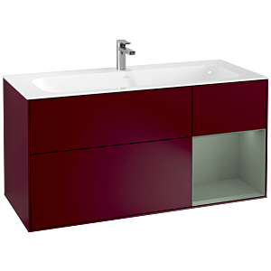 Villeroy and Boch Finion Villeroy and Boch Finion G070GMHB 119.6x59.1cm, Emotion, shelf on the right Olive Matt Lacquer , Peony Matt