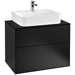 Villeroy & Boch Finion Unterschrank G09200PD 80x60,3x50,1cm, Black Matt Lacquer