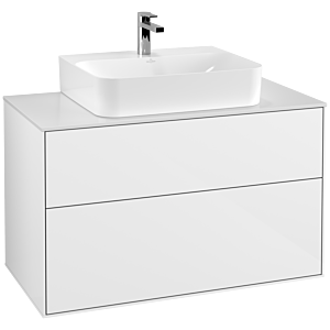 Villeroy & Boch Finion Unterschrank G10100GF 100x60,3x50,1cm, Glossy White Lacquer