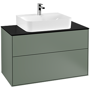 Villeroy et Boch Finion Villeroy et Boch G10200GM 100x60.3x50.1cm, plaque de finition noir mat, Olive Matt Lacquer