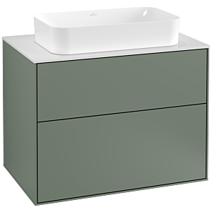 Villeroy and Boch Finion Villeroy and Boch Finion G22100GM 80x60.3cm, Emotion, cover plate matt white, Olive Matt Lacquer