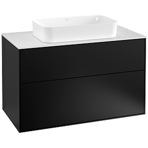Villeroy and Boch Finion Villeroy and Boch Finion G23100PD 100x60.3cm, Emotion, cover plate white matt, black matt lacquer