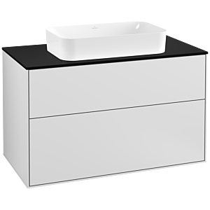 Villeroy and Boch Finion Villeroy and Boch Finion G23200MT 100x60.3cm, Emotion, cover plate black matt, white matt lacquer