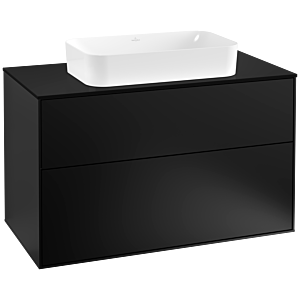Villeroy and Boch Finion Villeroy and Boch Finion G23200PD 100x60.3cm, Emotion, cover plate black matt, black matt lacquer