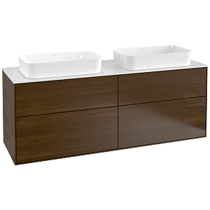 Villeroy et Boch Finion Villeroy et Boch G31100GN 160x60.3cm, Emotion, plaque de finition blanc mat, placage noyer