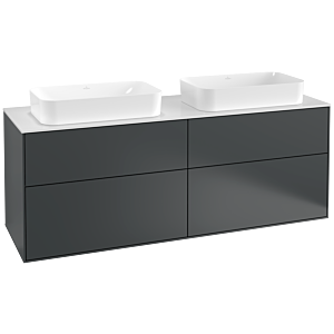 Villeroy and Boch Finion Villeroy and Boch Finion G31100HG 160x60.3cm, Emotion, cover plate matt white, Midnight Blue Matt Lacquer