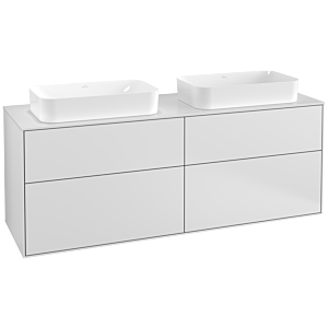 Villeroy und Boch Finion Waschtischunterschrank G31100MT 160x60,3cm, Emotion, Abdeckplatte white matt, White matt lacquer