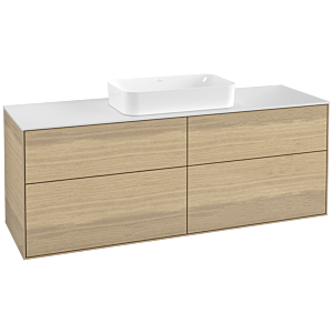 Villeroy and Boch Finion Villeroy and Boch Finion G32100PC 160x60.3cm, Emotion, cover plate matt white, Oak Veneer