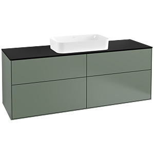 Villeroy and Boch Finion Villeroy and Boch Finion G32200GM 160x60.3cm, Emotion, cover plate black matt, Olive Matt Lacquer