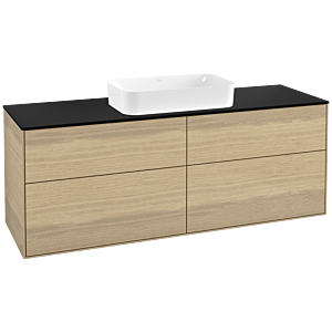 Villeroy et Boch Finion Villeroy et Boch G32200PC 160x60.3cm, Emotion, plaque de finition noir mat, Oak Veneer
