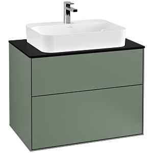 Villeroy et Boch Finion Villeroy et Boch G34200GM 80x60.3cm, Emotion, plaque de finition noir mat, Olive Matt Lacquer
