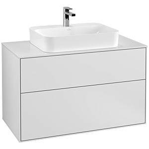 Villeroy et Boch Finion Villeroy et Boch G35100MT 100x60,3cm, Emotion, plaque de finition blanc mat, laqué blanc mat