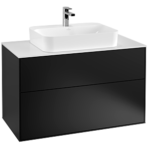 Villeroy and Boch Finion Villeroy and Boch Finion G35100PD 100x60.3cm, Emotion, cover plate white matt, black matt lacquer