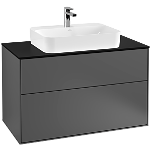 Villeroy and Boch Finion Villeroy and Boch Finion G35200GK 100x60.3cm, Emotion, cover plate black matt, anthracite matt