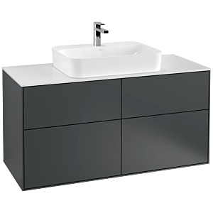 Villeroy et Boch Finion Villeroy et Boch G38100HG 120x60,3cm, Emotion, plaque de finition blanc mat, Midnight Blue Matt Lacquer