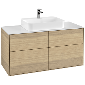 Villeroy and Boch Finion Villeroy and Boch Finion G38100PC 120x60.3cm, Emotion, cover plate matt white, Oak Veneer