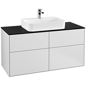 Villeroy and Boch Finion Villeroy and Boch Finion G38200MT 120x60.3cm, Emotion, cover plate black matt, white matt lacquer