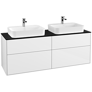 Villeroy and Boch Finion Villeroy and Boch Finion G43200GF 160x60.3cm, Emotion, cover plate black matt, Glossy white lacquer