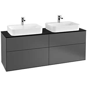 Villeroy and Boch Finion Villeroy and Boch Finion G43200GK 160x60.3cm, Emotion, cover plate black matt, anthracite matt