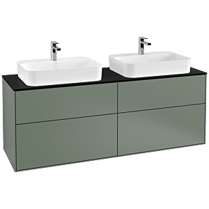 Villeroy and Boch Finion Villeroy and Boch Finion G43200GM 160x60.3cm, Emotion, cover plate black matt, Olive Matt Lacquer